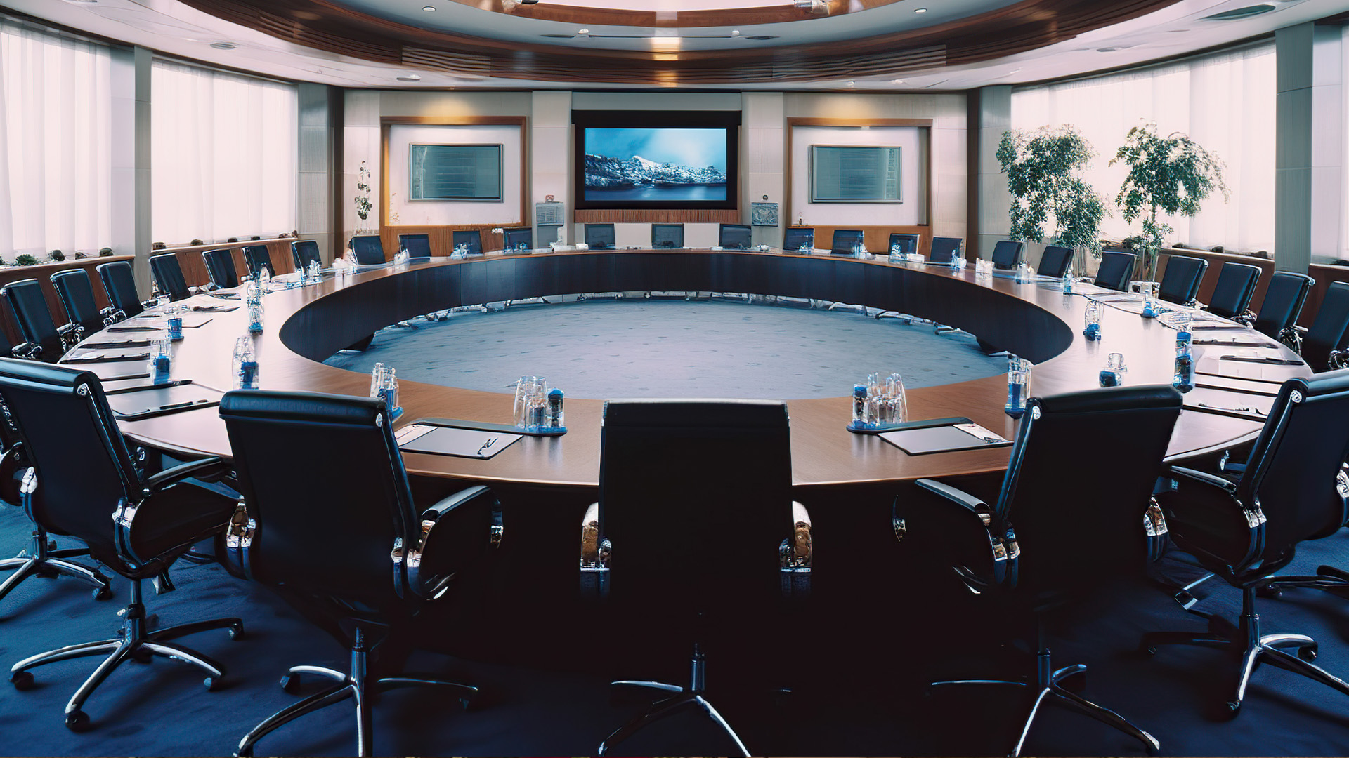 Delegates in the conference hall at The Diplomat Hotel &amp; Conference Center (DHCC)